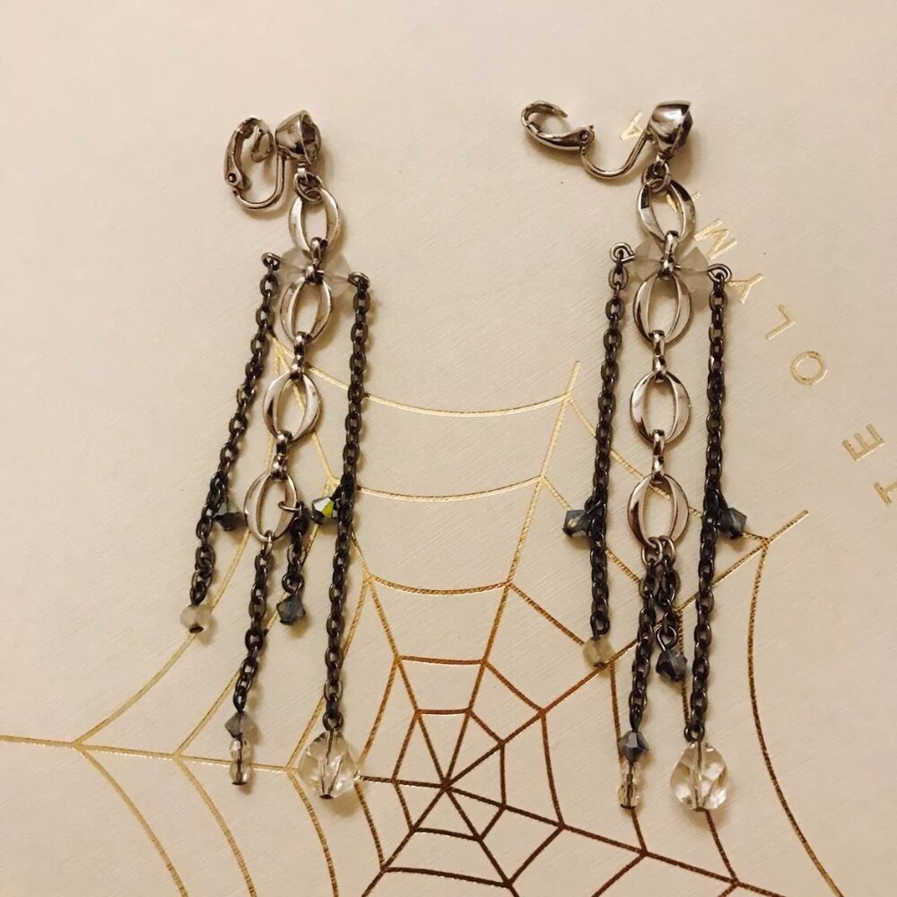 Authentic Swarovski Signed White Opal Chandelier … - image 1